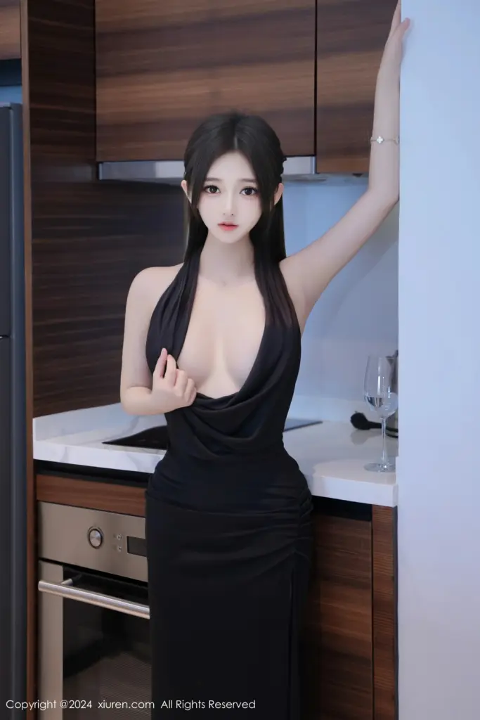 奶茶味的包子 No.8623 黑色礼服私房主题写真摄影图片