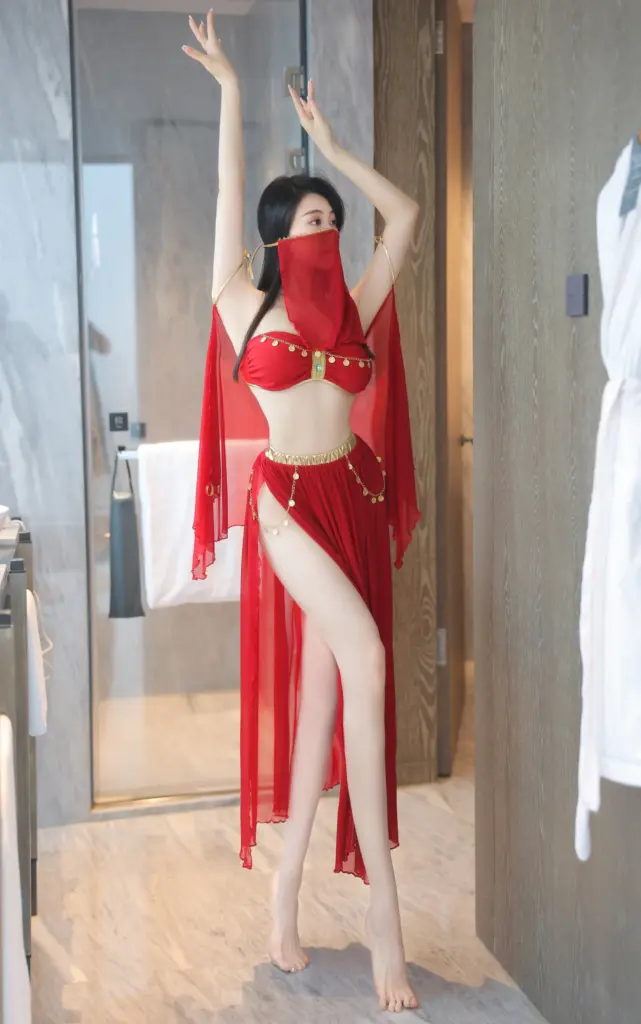 清妙 No.8420 浴室前舞娘站姿写真