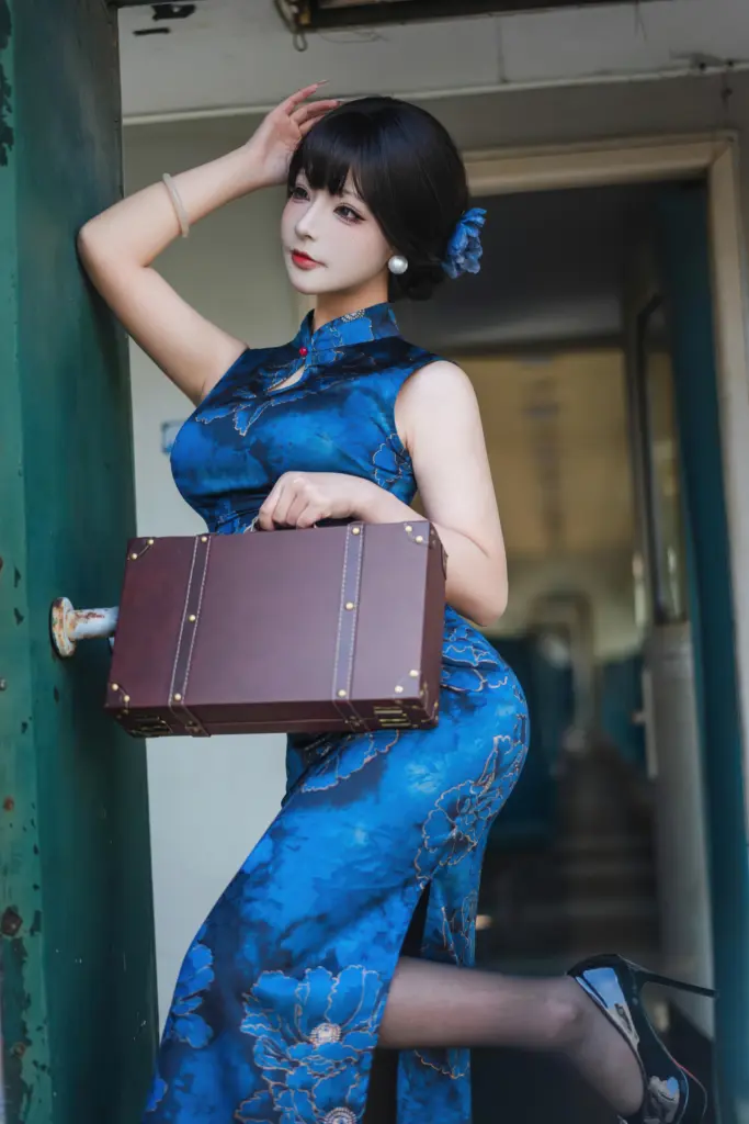 yuuhui 玉汇《朝花夕拾》旗袍写真高清大图