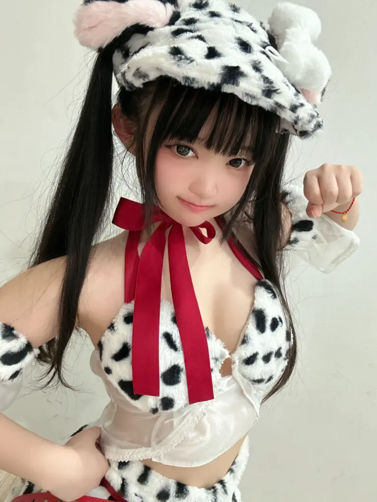 神沢永莉《斑点小狗狗》主题写真摄影图片