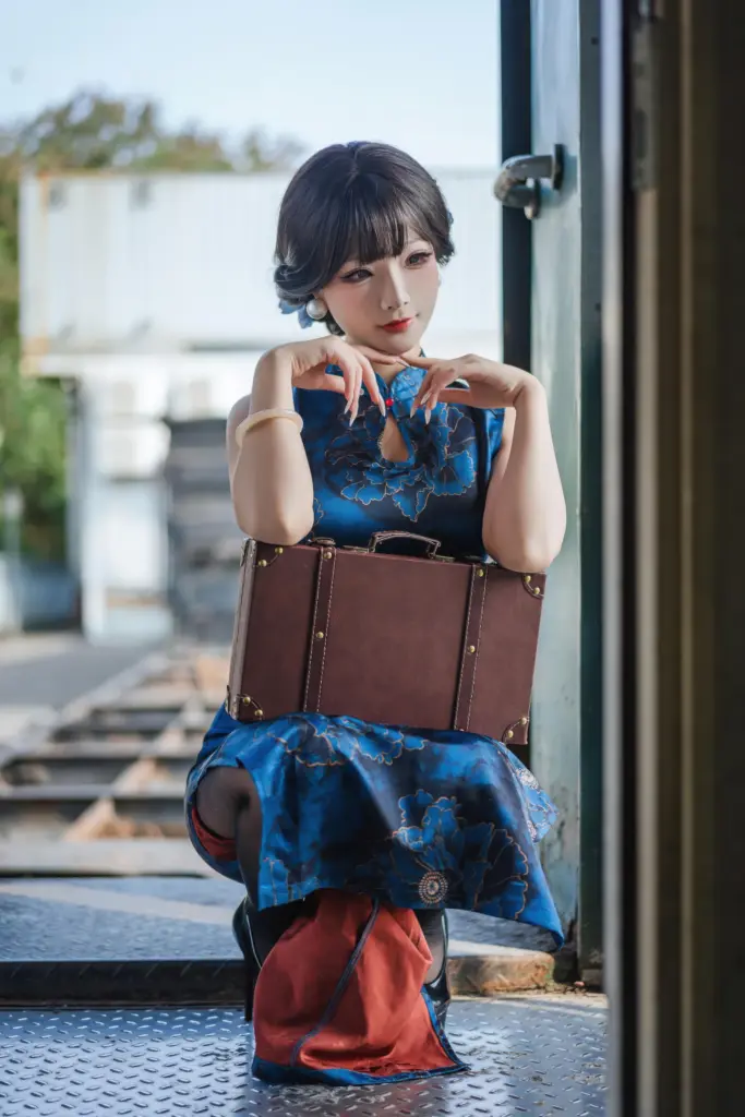 yuuhui 玉汇 旗袍造型神态特写写真