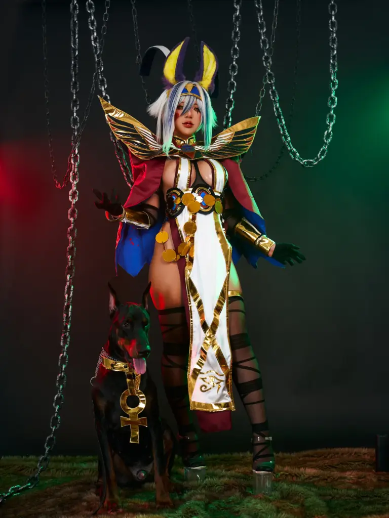 尼托克丽丝 cos,PuyPuy 尼托克丽丝 Alter 金白战衣造型特写人像