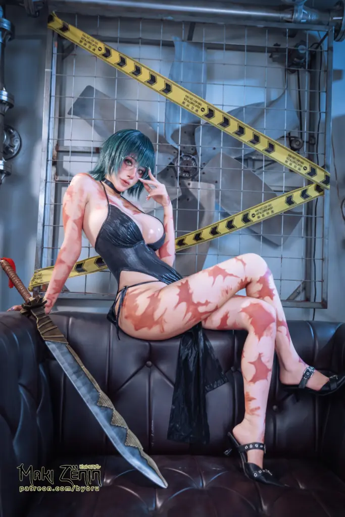 禅院真希 cos,《咒术回战》禅院真希 cosByoru 工业风布景摄影