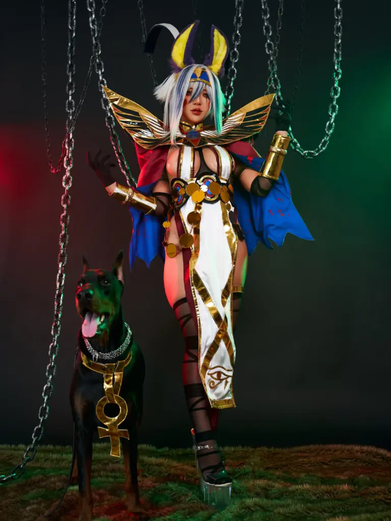 尼托克丽丝 cos,Fate 尼托克丽丝 Alter PuyPuy 暗黑锁链布景 cos 摄影