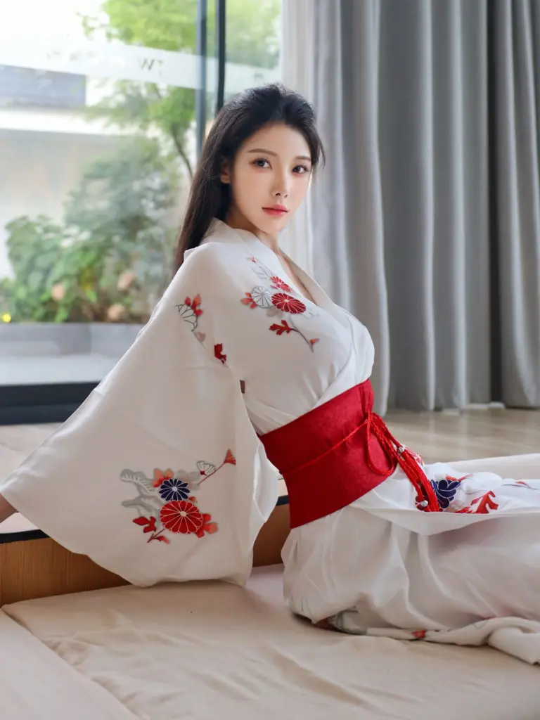 梨霜儿写真,手持折扇古典风情造型写真